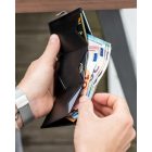 Exentri Black Leather pénztárca