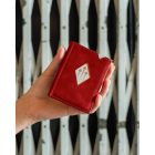 Exentri Red leather pénztárca